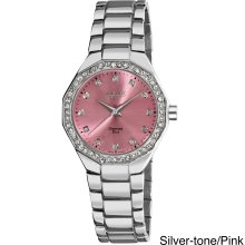 August Steiner Women's Diamond Swiss Quartz Bracelet Watch