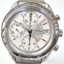Auth Omega Speedmaster Date Wristwatch Ss Sliver Mens 3513.30(bf043259)