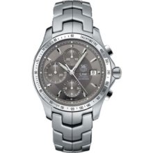 Authentic Tag Heuer Link Cjf2115.ba0576 Chronograph Automatic Gray Watch