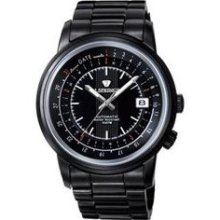 Automatic Modern Classic Men's Watch with Black Band and Black Di ...