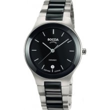 B3564-02 Boccia Mens Ceramic and Titanium Bracelet Watch