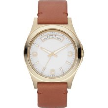 Baby Dave Gold Tone Brown Leather Watch