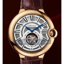 Ballon Bleu Flying Tourbillon (RG / Silver/ Leather)