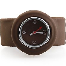 Band Jelly Silicone Quartz Wrist Watch For Women(Brown)