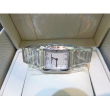 Baume & Mercier Hampton Rectangular Quartz Ladies Watch 10050