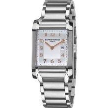 Baume & Mercier Men's 'hampton' Silver Dial Stainless Steel Watch