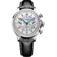 Baume and Mercier Capeland White Dial Chronograph Mens Watch MOA1 ...