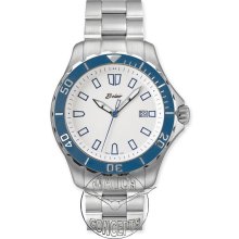 Belair Men Diver wrist watches: Diver Steel Quartz White Dial a9610w/b