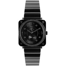 Bell & Ross BR-S Ceramic Quartz 39mm BRS Black Ceramic Phantom Diamond Bracelet