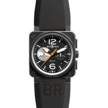 Bell and Ross Aviation Black and White Dial Chronograph Automatic ...