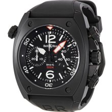 Bell and Ross Marine Mens Chronograph Automatic Watch BR02-CHR-BL-CA