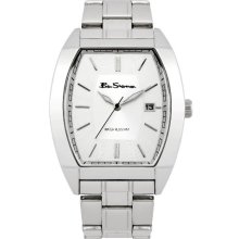 Ben Sherman Men's Quartz Watch With Silver Dial Analogue Display And Silver Stainless Steel Plated Bracelet R914