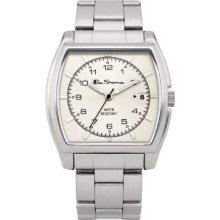 Ben Sherman Men's Quartz Watch With Silver Dial Analogue Display And Silver Stainless Steel Plated Bracelet R873.00Bs