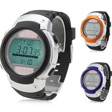 Black Men's and Women's Silicone Digital Automatic Wrist Watch