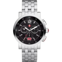 Black MICHELE Sport Sail Large Black Watch Head - Jewelry