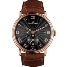 Blancpain Villeret Small Seconds Date & Power Reserve Mechanical 6606-3630-55b