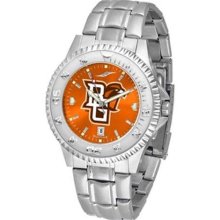 Bowling Green State Falcons Men's Stainless Steel Dress Watch