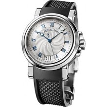 Breguet Watches Marine Silver Dial Rubber Men's Automatic Black Rubbe