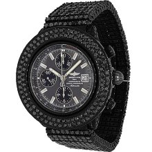 Breitling Evolution A13356 Mens Diamond PVD Watch 60.50 Ctw