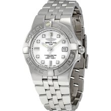 Breitling Galactic 30 White Diamond Dial Ladies Watch A71340L2-A713SS