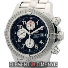 Breitling Super Avenger Chronograph Steel 48mm Black Dial