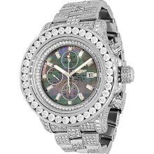 Breitling Super Avenger Mens Custom Diamond Watch 27.13 Ctw