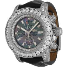 Breitling Super Avenger Mens Diamond Watch 23.00 Ctw