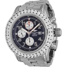 Breitling Super Avenger Mens Diamond Watch 15.00 Ctw