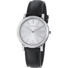 Bu2350 Burberry Classic Slim Men Watch 40mm Black Leather Sapphire Crystal Swiss