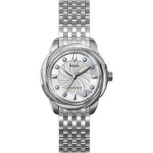 Bulova Precisionist Brightwater Mop Diamond Dial Womens Watch 96p125