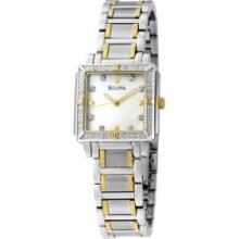 Bulova Women's 98r112 Diamond Accented Two-tone Stainless Steel Bracelet Watch