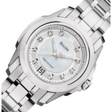 Bulova Womens Watch Precisionist Longwood Diamond Mop Dial Date