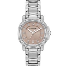 Burberry The Britain Diamond Bezel Bracelet Watch, 34mm