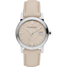 Burberry Watch, Womens Swiss Smooth Trench Leather Strap 34mm BU9107