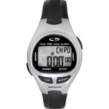 C9 by Champion Women's Plastic Strap Digital Watch - Silver/Black