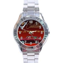 Cadillac Classic Stainless Steel Analogue Menâ€™s Watch Fashion Hot