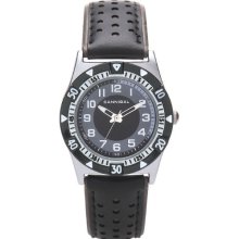 Cannibal Boy's Quartz Watch With Black Dial Analogue Display And Black Plastic Or Pu Strap Cj195-03
