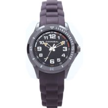 Cannibal Boy's Quartz Watch With Black Dial Analogue Display And Black Silicone Strap Cj219-07