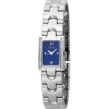 Caravelle By Bulova Women's Crystal Accented Blue Dial Quartz Watch 43l38