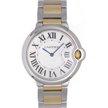 Cartier Ballon Bleu 2-Tone Midsize Automatic Steel & Gold Watch W69200