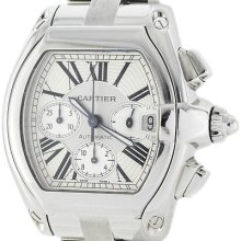 Cartier Roadster Xl Stainless Steel Swiss Automatic Mens Watch
