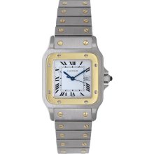 Cartier Santos Men's 2-Tone Steel & Gold Quartz Watch