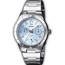 Casio Analog Ladies Day Date Dress Watch LTP-2069D-2A2 LTP2069D-2A2