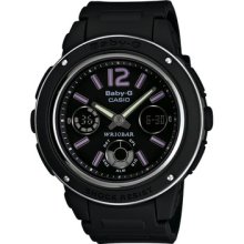 Casio Baby-g Bga-150-1b Bga-150-1 Black Ladies Sports Watch