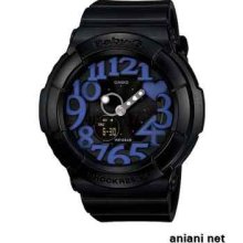 Casio Baby-g Neon Dial Series Bga-134-1bjf Blac Watch