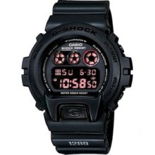 Casio G-shock Dw6900ms-1 Digital Chronograph Matte Black Red Led 200m Watch Gift