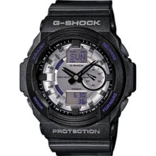 Casio G-Shock GA150A Watch - BLK SILVR - black / grey regular
