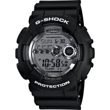 Casio G-Shock GD100BW-1 X-Large Digital World Time Water Resistant