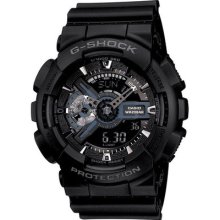 Casio G-shock X-large Ga120 Series Men's Watch Clean Black / Red / Silver
