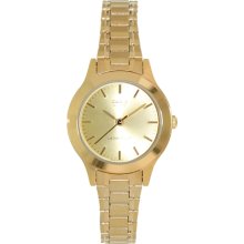 Casio Ltp1128n-9a Women's Metal Fashion Gold Tone Gold Dial Watch
